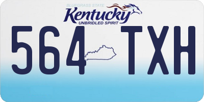 KY license plate 564TXH