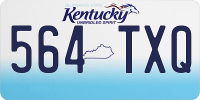 KY license plate 564TXQ