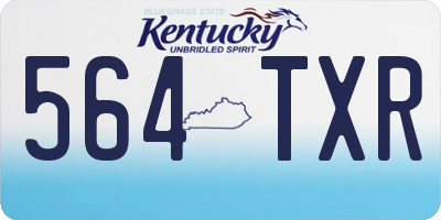 KY license plate 564TXR