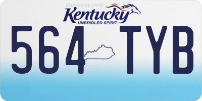 KY license plate 564TYB