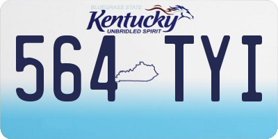 KY license plate 564TYI