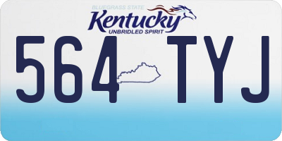 KY license plate 564TYJ