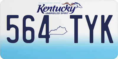 KY license plate 564TYK