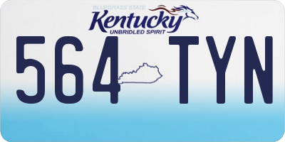 KY license plate 564TYN