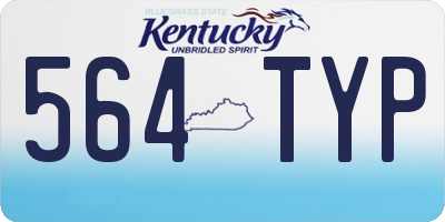 KY license plate 564TYP
