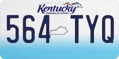 KY license plate 564TYQ