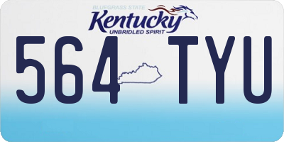 KY license plate 564TYU