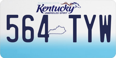 KY license plate 564TYW