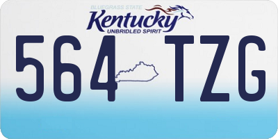 KY license plate 564TZG