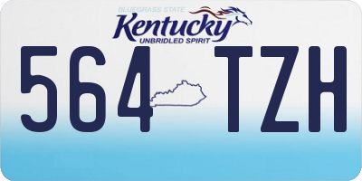 KY license plate 564TZH