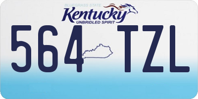 KY license plate 564TZL