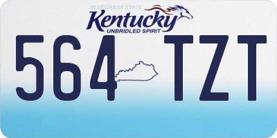 KY license plate 564TZT
