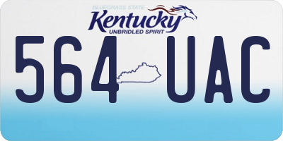 KY license plate 564UAC