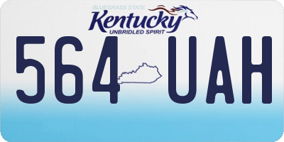 KY license plate 564UAH