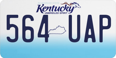 KY license plate 564UAP