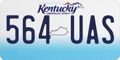 KY license plate 564UAS