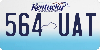 KY license plate 564UAT