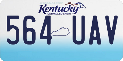 KY license plate 564UAV