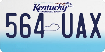KY license plate 564UAX
