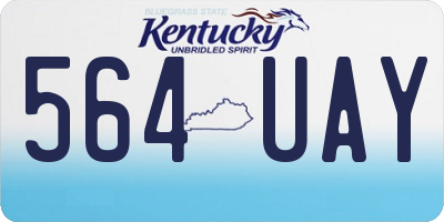 KY license plate 564UAY