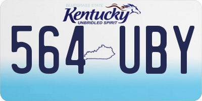 KY license plate 564UBY