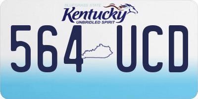 KY license plate 564UCD