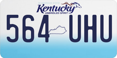 KY license plate 564UHU