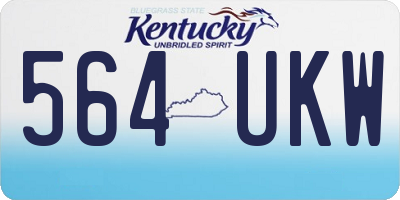 KY license plate 564UKW