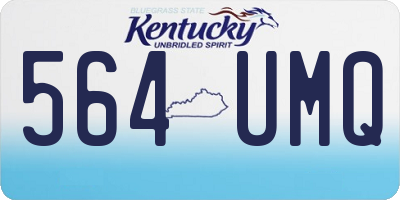 KY license plate 564UMQ