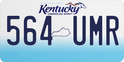 KY license plate 564UMR