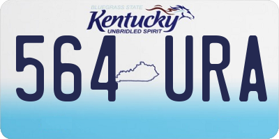 KY license plate 564URA