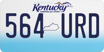KY license plate 564URD
