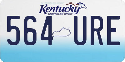 KY license plate 564URE