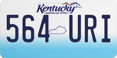 KY license plate 564URI