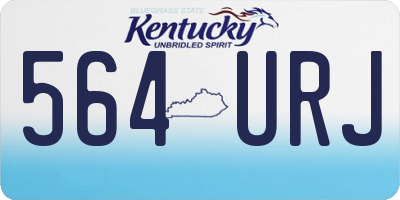 KY license plate 564URJ