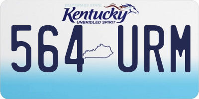 KY license plate 564URM