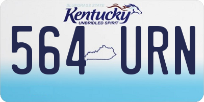 KY license plate 564URN