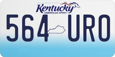 KY license plate 564URO