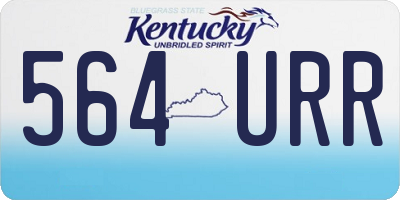 KY license plate 564URR