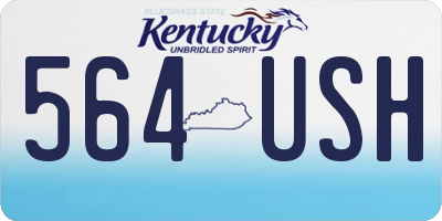 KY license plate 564USH