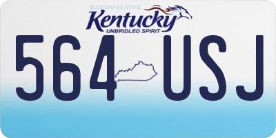 KY license plate 564USJ