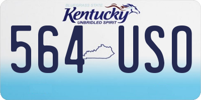 KY license plate 564USO