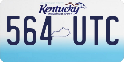 KY license plate 564UTC