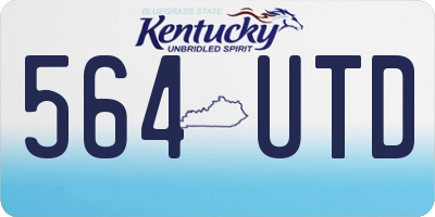 KY license plate 564UTD