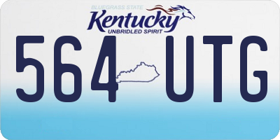 KY license plate 564UTG