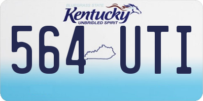 KY license plate 564UTI