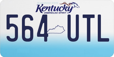 KY license plate 564UTL