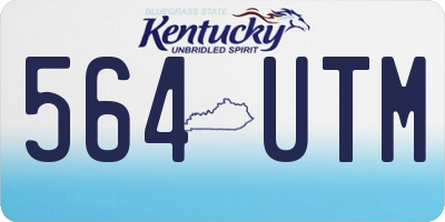 KY license plate 564UTM