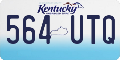 KY license plate 564UTQ