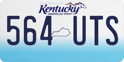 KY license plate 564UTS